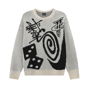 Stussy Black and white Sweater